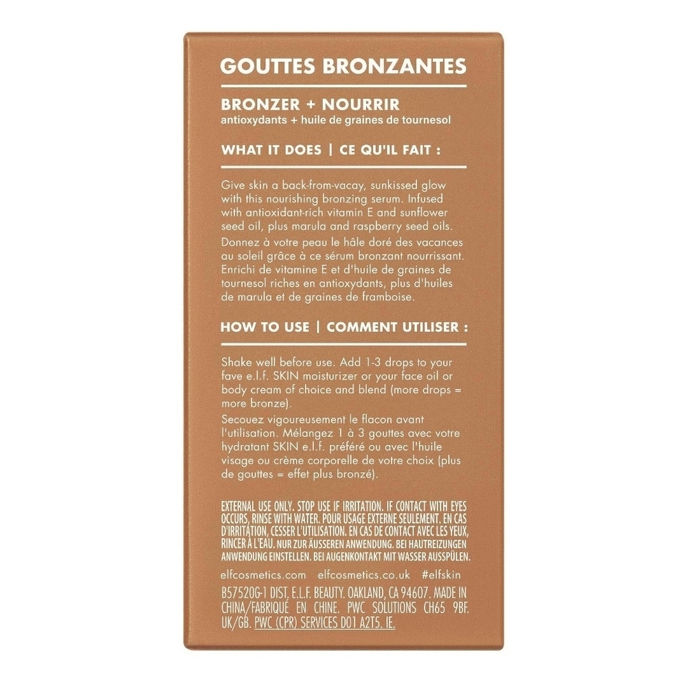 ELF Bronzer Nourishing Drops - Pure Gold - Picture 2 of 4